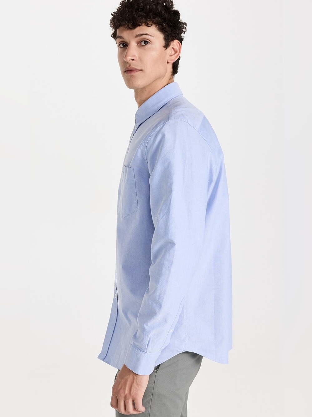 Lacoste NWT Regular Fit Oxford Cotton Shirt in Blue - Picture 4 of 13